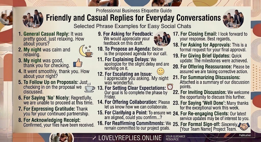 Friendly and Casual Replies