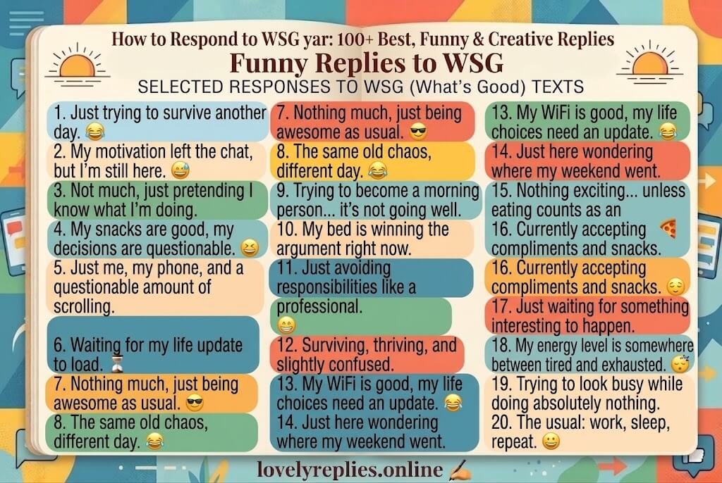 Funny Replies to WSG