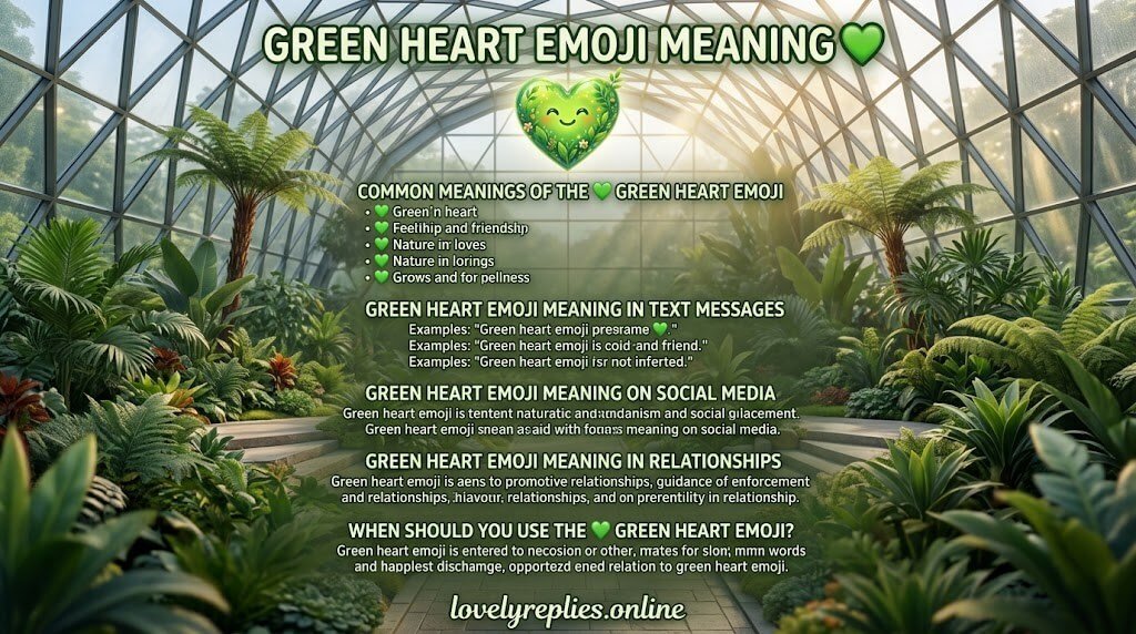  Green Heart Emoji 