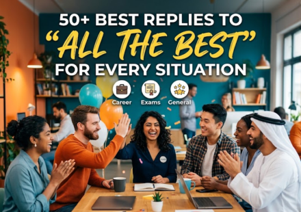 Best Replies to “All the Best”