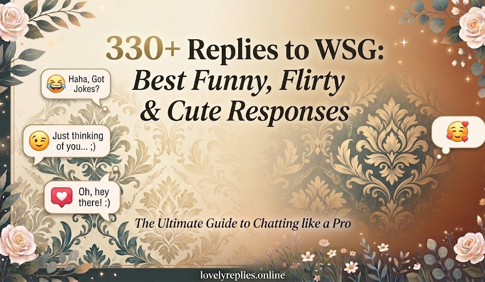 Replies to WSG