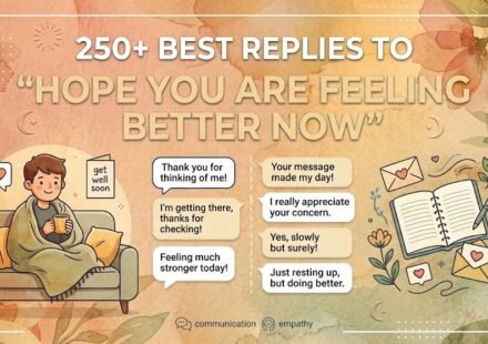 Hope You Are Feeling Better Now