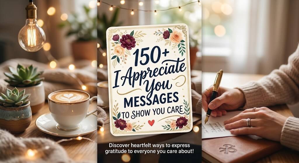 I Appreciate You Messages